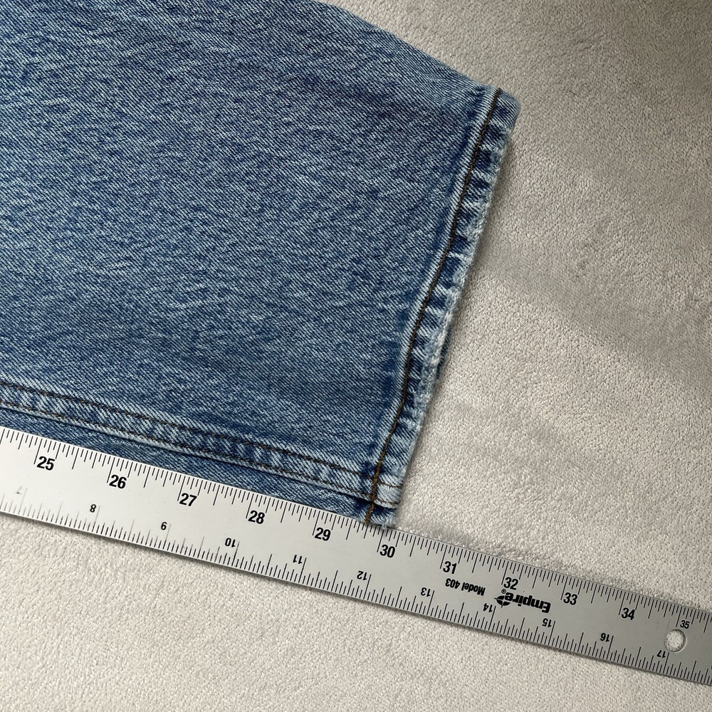 Abercrombie Fitch The 90's Straight Ultra High Rise Jeans Size 24/00 Distressed - Picture 7 of 9
